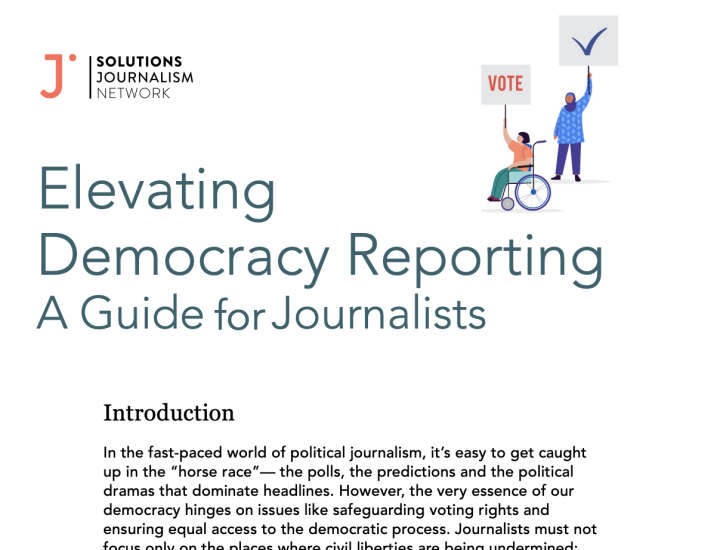 Elevating Democracy Reporting: A Guide for Journalists